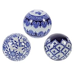 WINOMO 3pcs Decorative Porcelain Ball Small Ceramic for sale  Delivered anywhere in UK