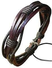 Mens leather bracelet for sale  Delivered anywhere in USA 
