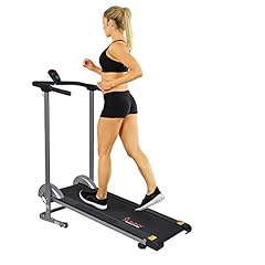 Sunny Health & Fitness SF-T1407M Foldable Manual Walking Treadmill, Gray for sale  Delivered anywhere in USA 