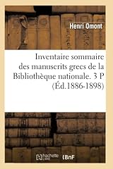 Inventaire sommaire manuscrits d'occasion  Livré partout en France