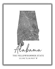 Alabama state map for sale  Delivered anywhere in USA 