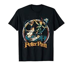 Disney Peter Pan Vintage Style Group Shot Logo T-Shirt for sale  Delivered anywhere in UK