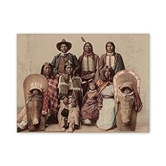 Vintage Photography American 19th Century Chief Sevara Family Art Poster Print for sale  Delivered anywhere in Canada