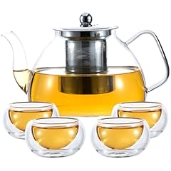 1200ml glass teapot for sale  Delivered anywhere in USA 