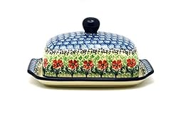 Polish pottery butter for sale  Delivered anywhere in USA 