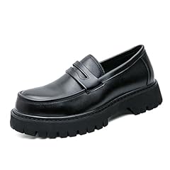 Men leather platform for sale  Delivered anywhere in USA 