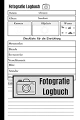 Fotografie logbuch vorgedruckt gebraucht kaufen  Wird an jeden Ort in Deutschland