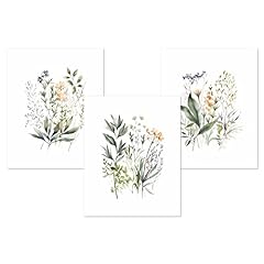 Wildflower watercolor neutral for sale  Delivered anywhere in USA 