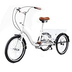 Romyix white tricycle for sale  Delivered anywhere in UK