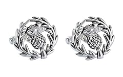 Scottish thistle cufflinks for sale  Delivered anywhere in UK