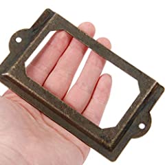 4 PCS Antique Tag Label Frames File Name Card Holder, used for sale  Delivered anywhere in USA 