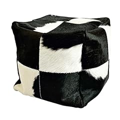 Cowhide footstool cowhide for sale  Delivered anywhere in UK