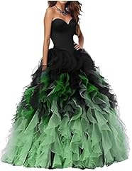 Black green quinceanera for sale  Delivered anywhere in USA 