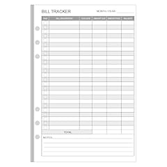 Bill tracker refills for sale  Delivered anywhere in USA 