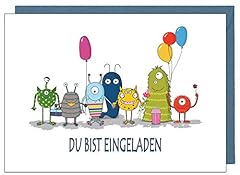 Einladungskarten kindergeburtstag monster gebraucht kaufen  Wird an jeden Ort in Deutschland