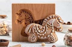 Carved wooden cookie for sale  Delivered anywhere in UK