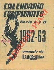 Calendario campionato serie usato  Spedito ovunque in Italia 