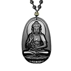 Black obsidian buddha for sale  Delivered anywhere in USA 