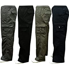 Used, Mens New Lightweight Elasticated Cargo Combat Work for sale  Delivered anywhere in UK