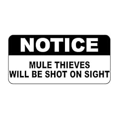 Mule thieves shot for sale  Delivered anywhere in USA 