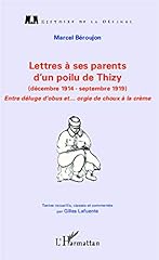 Lettres parents poilu d'occasion  Livré partout en France