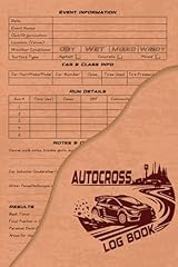 Autocross log book usato  Spedito ovunque in Italia 