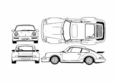 Photo blueprint porsche for sale  Delivered anywhere in UK
