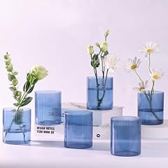 Glass ribbed cylinder for sale  Delivered anywhere in USA 