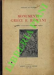 Monumenti greci romani. usato  Spedito ovunque in Italia 