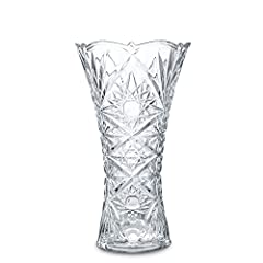 Clear crystal vase for sale  Delivered anywhere in UK