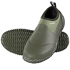 HISEA Unisex Waterproof Garden Shoes Ankle Rain Boots, used for sale  Delivered anywhere in USA 