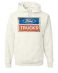 Ford Trucks Old Sign Hoodie Licensed Ford Built Tough for sale  Delivered anywhere in Canada