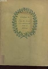 Catalogue livres rares d'occasion  Livré partout en France