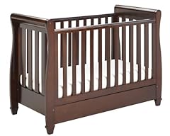 Used, Babymore Eva Sleigh Cot Bed Drop Side with Drawer & for sale  Delivered anywhere in UK