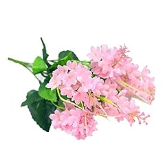 8 pezzi di giacinti fiori artificiali in seta bella soggiorno casa romantica matrimonio fiori finti decorazione bouquet rosa, usato usato  Spedito ovunque in Italia 