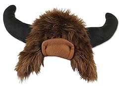 Plush buffalo hat for sale  Delivered anywhere in USA 