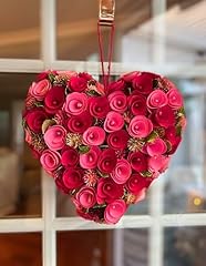 Heart wreath wood for sale  Delivered anywhere in USA 