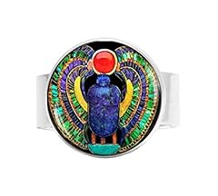 Egyptian scarab adjustable for sale  Delivered anywhere in USA 