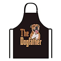 BAGEYOU Dog Father Apron with Staffordshire Bull Terrier for sale  Delivered anywhere in UK