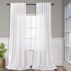 White linen curtains for sale  Delivered anywhere in USA 