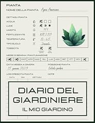 Diario del giardiniere usato  Spedito ovunque in Italia 