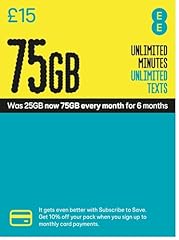 75gb data sim for sale  Delivered anywhere in UK