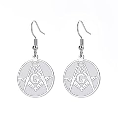 Masonic freemason earrings for sale  Delivered anywhere in UK