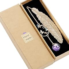 Metal feather bookmark for sale  Delivered anywhere in UK