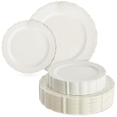 Set cream plastic for sale  Delivered anywhere in USA 