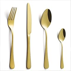 Piece gold cutlery for sale  Delivered anywhere in UK