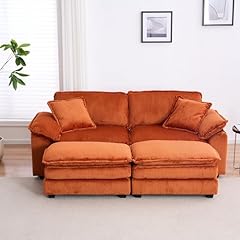 Orange corduroy seater for sale  Delivered anywhere in USA 