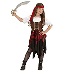 Usato, Widmann - Costume Pirata per bambini, vestito, corsetto, fascia per testa, festa a tema, carnevale usato  Spedito ovunque in Italia 