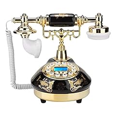 L-ROM Replica del Telefono Antico Telefono in Ceramica Antica, cornetta per Telefono di casa di casa Fissa retrò Nera usato  Spedito ovunque in Italia 