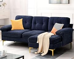 Navy sectional couch for sale  Delivered anywhere in USA 